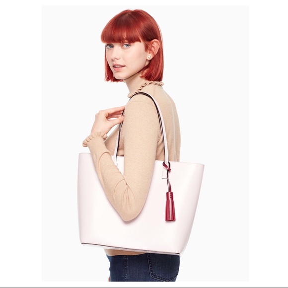 Kate Spade Large Wright Place Karla Large Pink Tote Bag - Picture 3 of 8